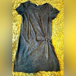 JANE & DELANCEY Blue Side Tie Tunic Dress